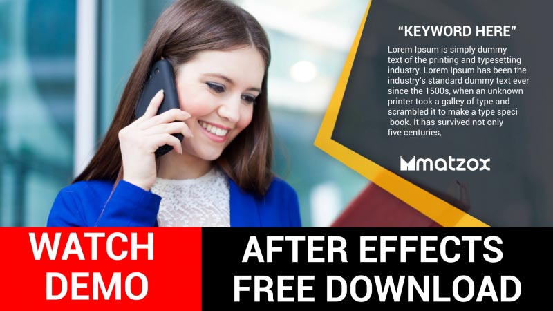 Company Profile After Effects Templates Free Download - After Effects Templates Free Download