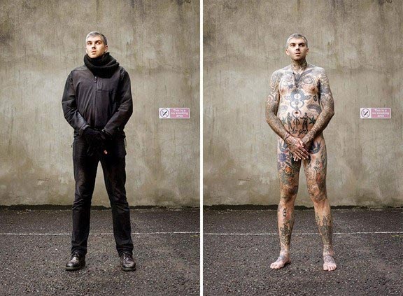Covered - A Photo Series That Uncovers The Tattoos You Can’t See - Curators Of Quirk