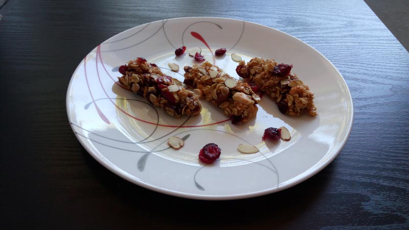 Cranberry And Oats Bars