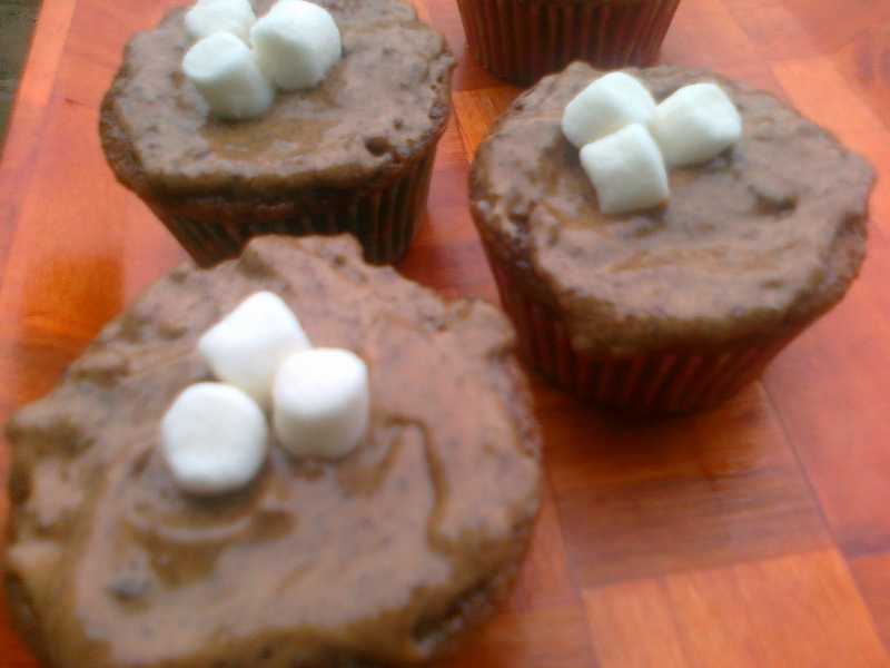 Eggless Malt Cupcakes With Malt Buttercream