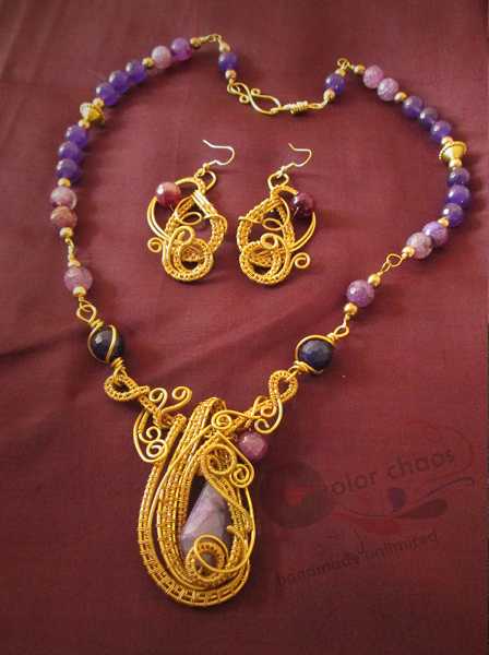 Exotic Gold And Purple Set 