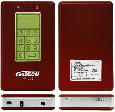 EzSECU SATA HDD With Touchscreen