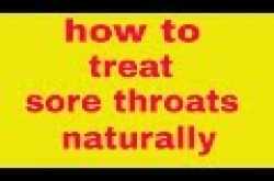 how to treat sore throat
