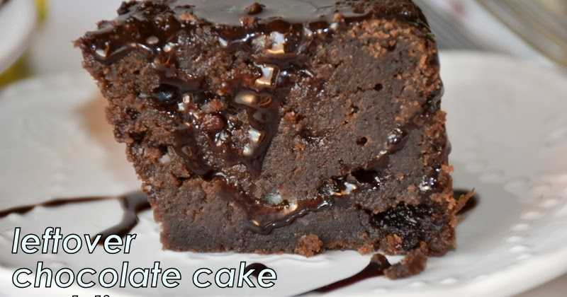Leftover Chocolate Cake Pudding | Baked Chocolate Cake Pudding | Chocolate Pudding Using Leftover Cake
