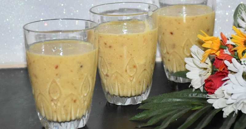Mango Dates Almond Smoothie Recipe | Mango Dates Smoothie | Mango Recipes | Smoothie Recipes
