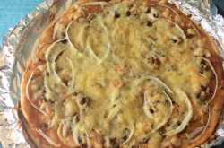 mushroom pizza | home made pizza 