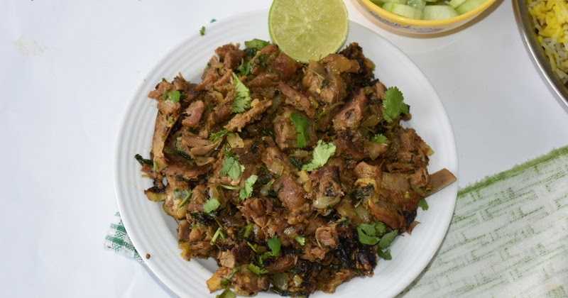 Mutton Chilli Fry Recipe | Mutton Green Chilli Fry Recipe | Mutton Fry Recipes | Lamb Meat Recipes | Mutton Recipes