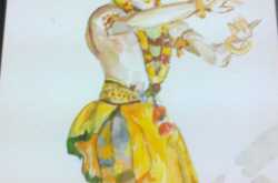 north east dancer -water colour painting