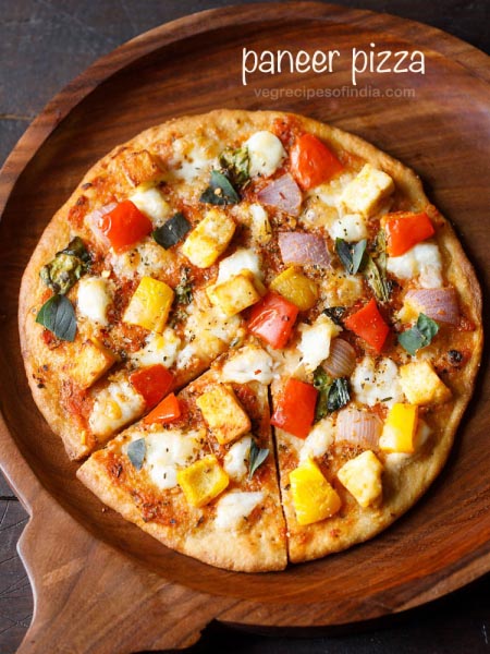 Paneer Pizza Recipe, How To Make Paneer Pizza Recipe