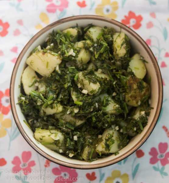 Potato And Dill Leaves Salad 
