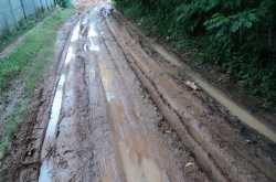 the road to a mud bath!