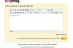 tinymsg - make long notes or documents into a short link