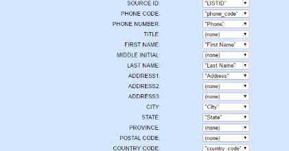Vicidial Leads Upload Custom Layout Option Not Displaying Fields Drop Down 