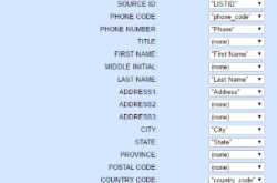 vicidial leads upload custom layout option not displaying fields drop down 
