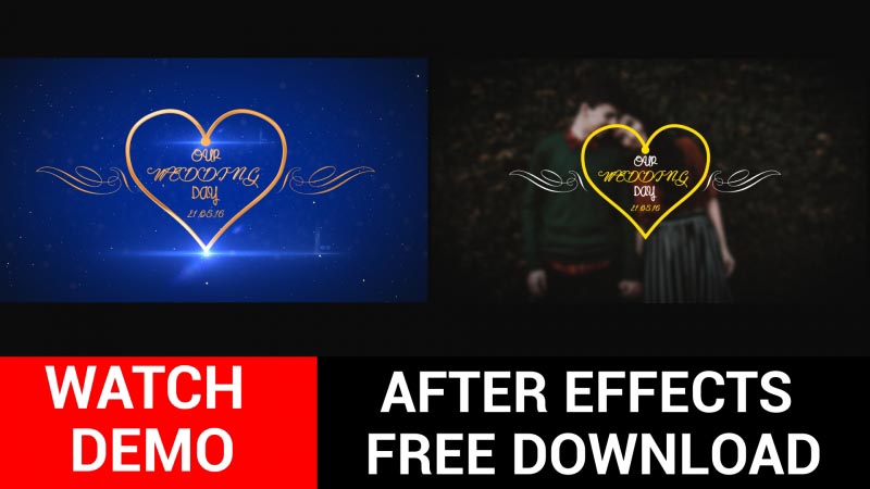 Wedding Title After Effects Projects Files Free Download Zip - After Effects Templates Free Download