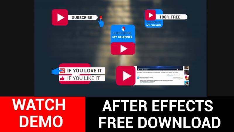 Youtube Bell Icon Intro Template Download Free - After Effects Templates Free Download